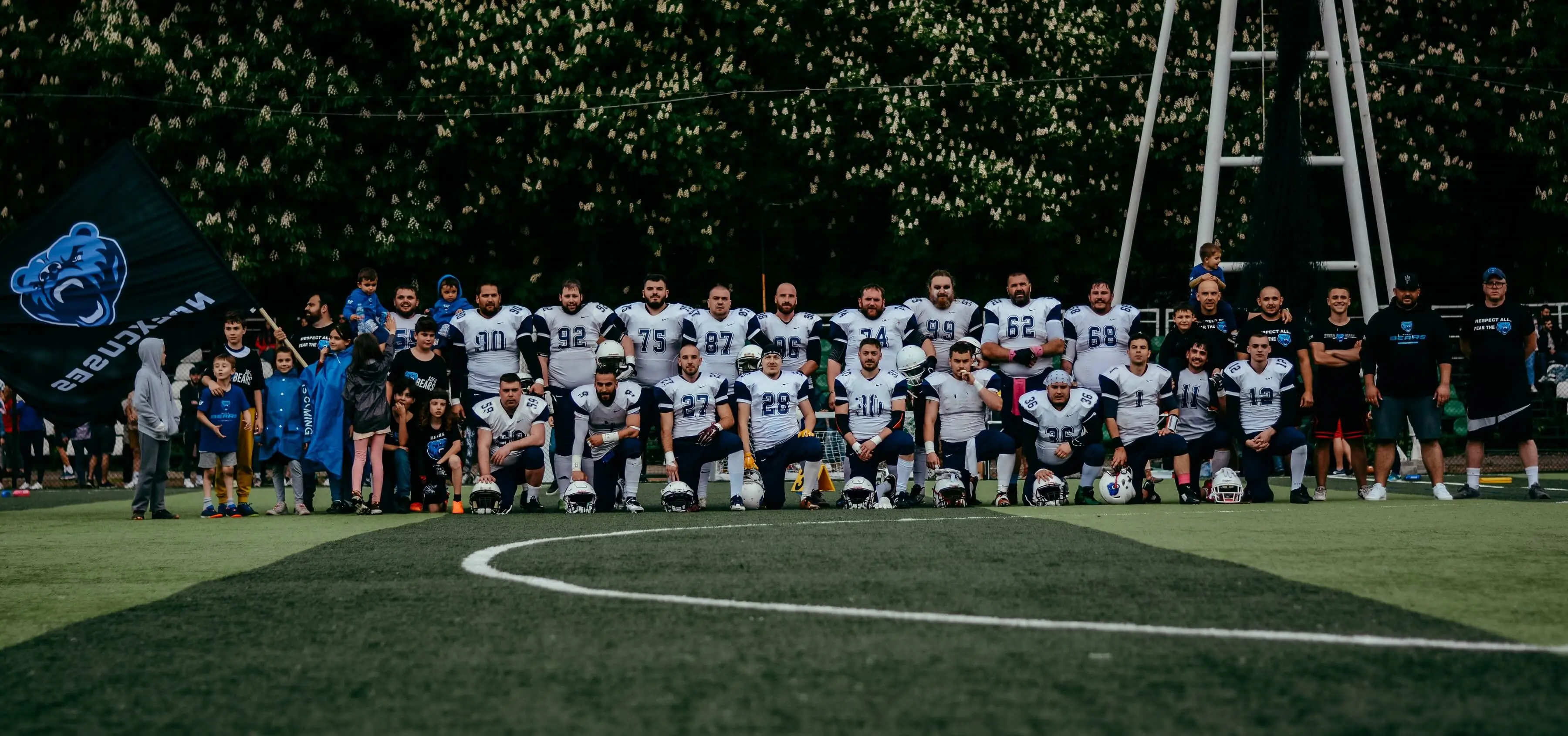 The Sofia Bears team on the field