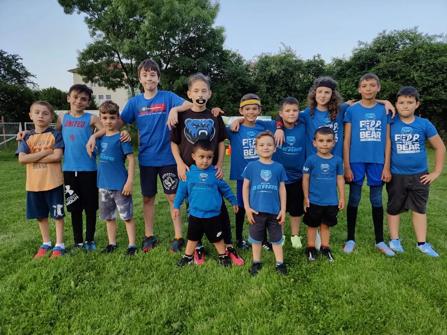 The young Bears at the youth flag football tournament in Plovdiv