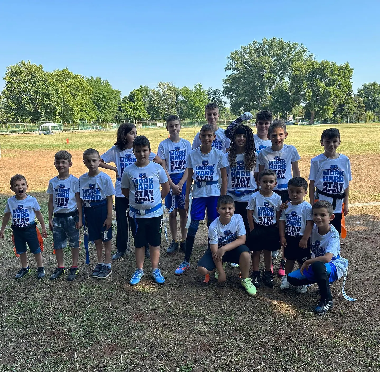 The young Bears at the youth flag football tournament in Plovdiv